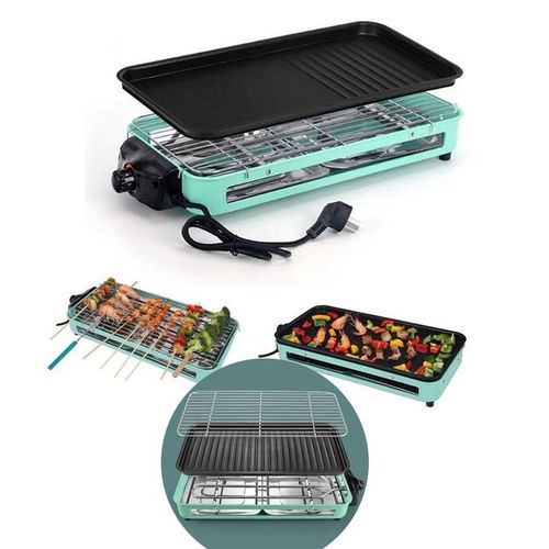 Barbecue Électrique Multifonction 2-en-1 : La Révolution de Vos Grillades à la Maison !"