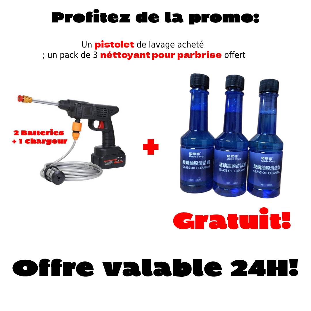 Pistolet AutoSplash đđŠ â Puissance de Lavage đ„ et 2 Batteries Offertes đđ