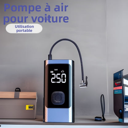🚗 Gonfleur de pneus électrique portatif – Gonflez vos pneus en quelques minutes !